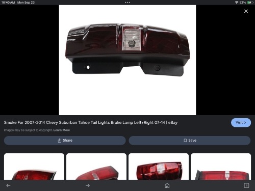 Tahoe Brake lamps - Lot 74