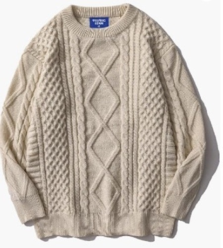 Aelfric Eden Oversized Knit Sweater Solid Vintage Pullover Sweater Unisex Woven Crewneck Knitted Tops (medium) Camel $52.99 - Lot 99