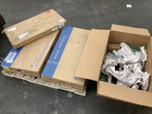 Lot of (4) Rolling Side Tables - Uninspected - Lot 159