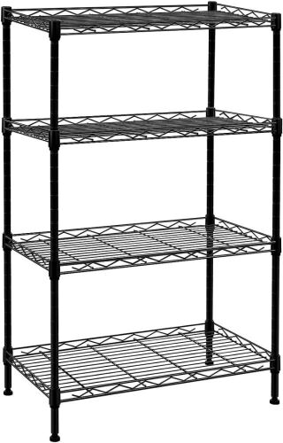 4 Tier Wire Storage Shelves, 13.4" x 23" x 42.6"  - Lot 223