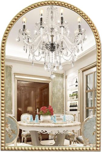 Jesantab Beaded Frame Arch Wall Mirror - Lot 275
