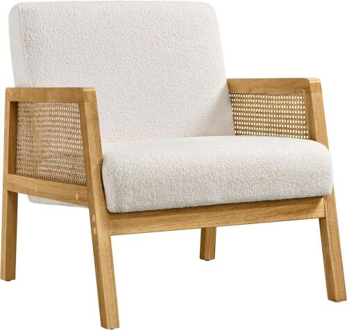 Yaheetech Boucle Fabric Accent Chair - Lot 301