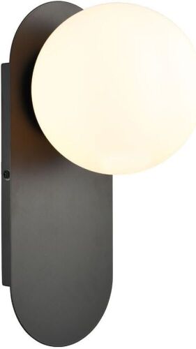 HOLKIRT Mid Century Globe Wall Sconce with White Opal Glass  - Lot 320