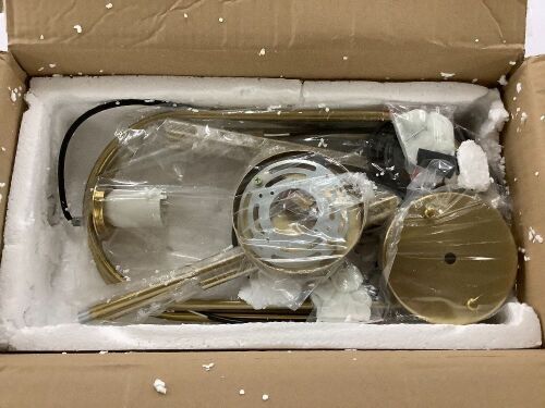 Modern Gold Globe Pendant Light, 2 Pack - Lot 321