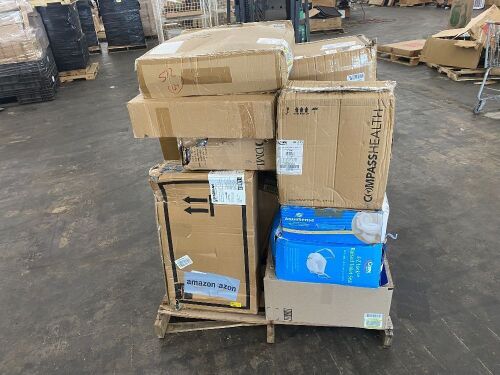 Pallet of Medical Equipment - Toilet Risers, Transfer Bench, Bed Rails - Lot 368