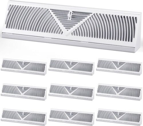 Yaocom 18" Baseboard Register Vent Covers, 10 pc  - Lot 481