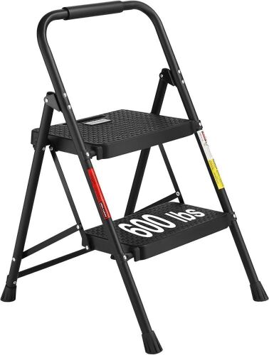 BONTEC 2-Step Ladder, Folding Step Stool - Lot 535