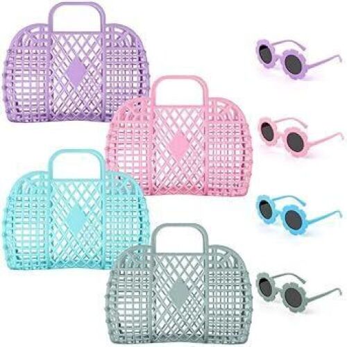 Jelly Bags with Sunglasses, 4 Sets  - Lot 601