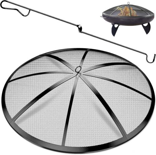 36" Fire Pit Screen with Poker - Lot 767