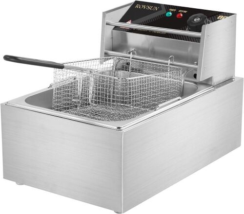  ROVSUN 11.4QT Electric Deep Fryer w/Basket & Lid - Lot 83