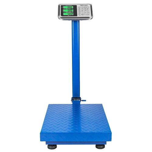 TUFFIOM 661 LBS Weight Heavy Duty Electronic Platform Scale with LCD Display Blue - Lot 441