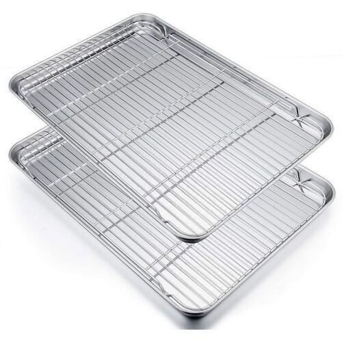 P&P CHEF Large Baking Sheet and Cooking Rack Set, 4 pc - Lot 774