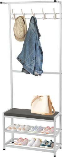 Coat Rack Shoe Bench - Lot 583