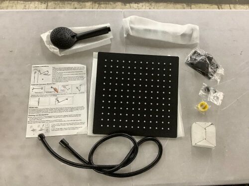 Rainfall Shower Head with Handheld Sprayer  - Lot 613