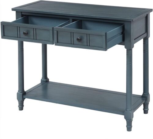Wood Console Table with 2 Drawers  - Lot 703