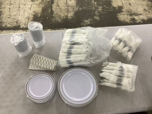 Plastic Dinnerware Set - Lot 686
