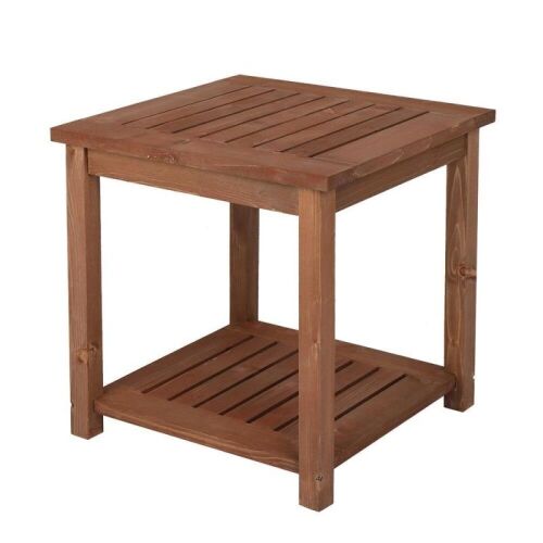  18" Outdoor Wooden End Table - Lot 706