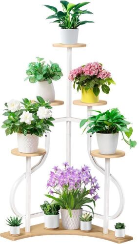 LOENIY 5-Tier Corner Plant Stand - Lot 514