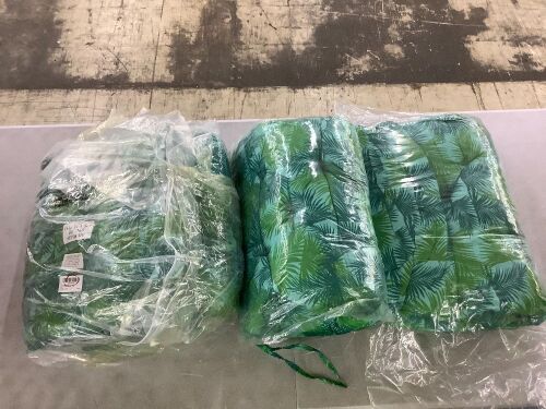 Lot of (3) Outdoor Patio Chair Cushions  - Lot 265