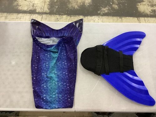 Sun Tails Mermaid Tail and Fin Swim Set  - Lot 434