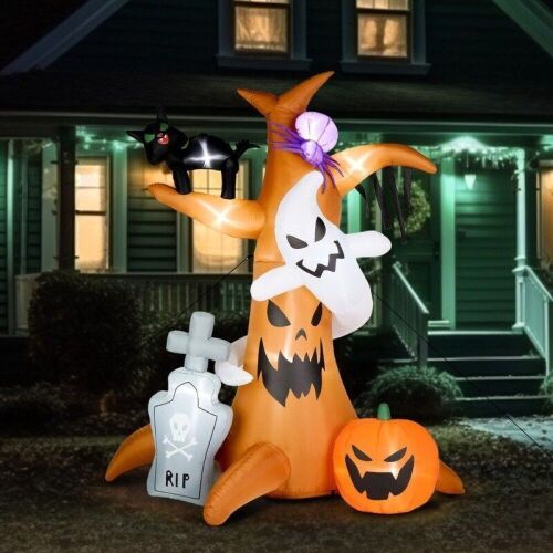 8FT Scary Tree Halloween Inflatable Decoration - Lot 563