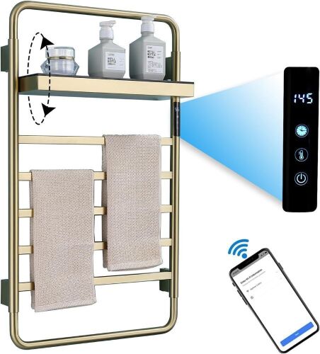 Gold Heated Towel Rack  - Lot 606