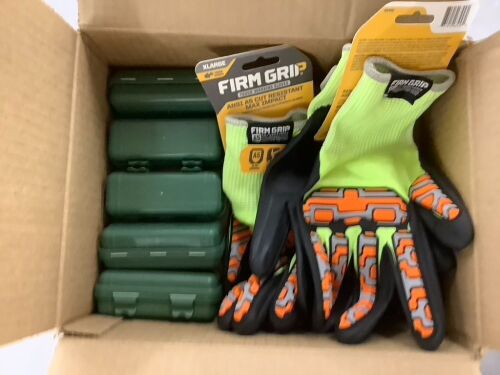 Lot of (5) USB Mini Flashlights & (2) Pairs Firm Grip Cut Resistant Gloves - Lot 682