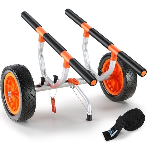 VEVOR Heavy Duty Kayak Cart with 12'' Solid Tires, 450lbs Load Capacity  - Lot 500