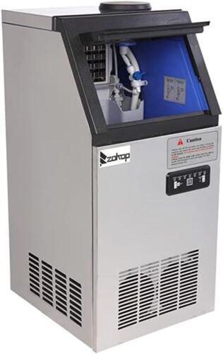 ZOKOP Commercial Ice Maker 110Lbs/24H with 24Lbs Ice Storage Capacity - Lot 19