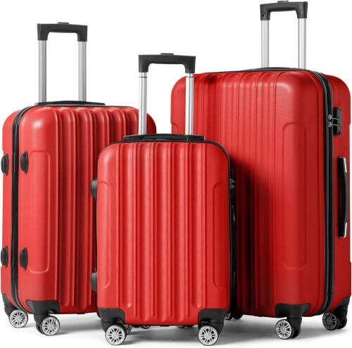 Hardside Carry on Suitcase Set, 3 pc  - Lot 46