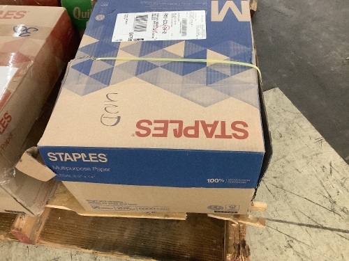 Staples Multipurpose Paper 8.5" x 14", 20lbs, 96 Brightness, 5000 Sheets - Lot 754