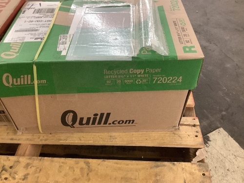 Quill 30% Recycled Copy Paper 8.5" x 11", 20lbs, 92 Brightness, 5000 Sheets - Lot 758