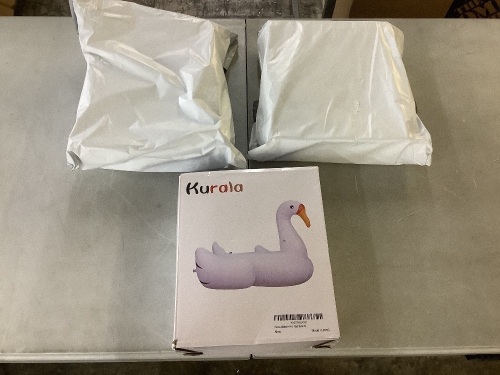 Lot of (3) Kurala White Swan Pool Float  - Lot 230