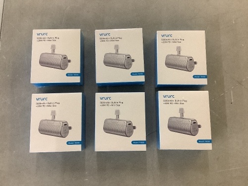 Lot of (6) Portable Power Banks  - Lot 175
