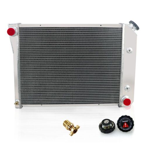 3 Rows Aluminum Radiator for 1968-1987 Chevy Nova Monte Carlo Chevelle 3.8L 4.1L 4.3L 5.0L 5.7L GMC Buick Oldsmobile Pontiac 19" x 27" - Lot 187