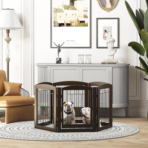 30in Tall Extra-Wide Dog Gate Esspresso - Lot 2823