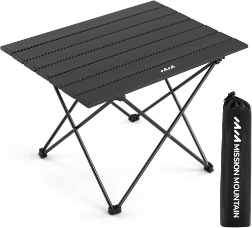 UltraPort Compact Camp Table, Outdoor Folding Table, Portable Camping Side Table, Ultralight Aluminum Beach Table, Small Camping Table with Carry Bag for Camping, Picnic  - Lot 2926