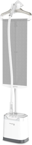 Rowenta, Steamer for Clothes, Professional Full Size Steamer with Screen, 65 Inches, 1.3 Liter Capacity, 1700 Watts, Ironing, Clothes Steamer, White Garment Steamer, IS8440 - Lot 2953