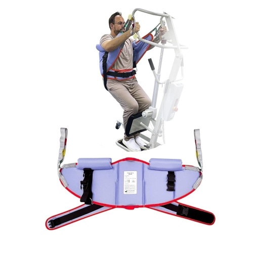 Sit to Stand Lift Sling for Elderly, Stand Assist Aid Support Belt for Lifting Elderly, 500lbs Safety Working Load (Medium) - Lot 2993