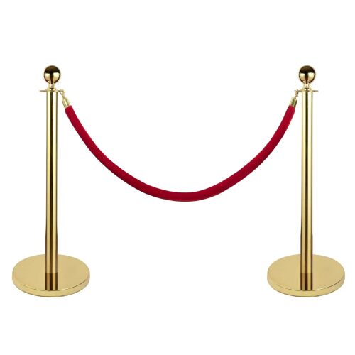 6 PCS Gold Stanchion Posts Set - Lot 3126