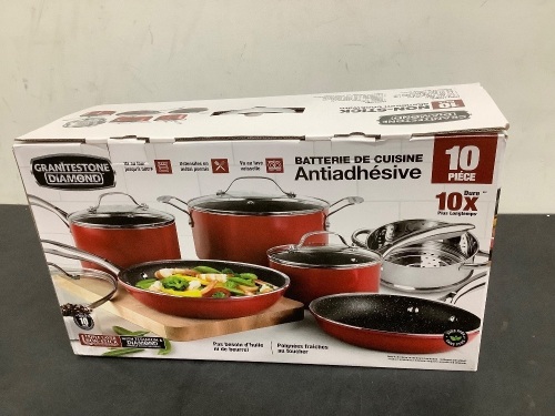 10-Piece Nonstick Aluminum Cookware - Lot 3036