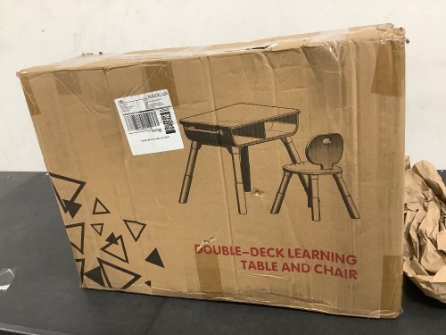 Double Deck Learning Table And Chair - Lot 3042