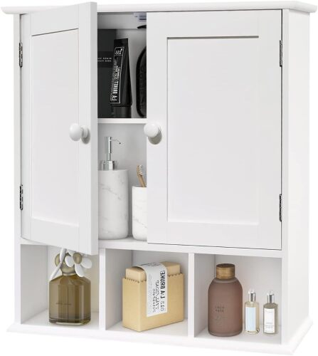TaoHFE Bathroom Wall Cabinet with 2 Door Adjustable Shelves - Lot 3082