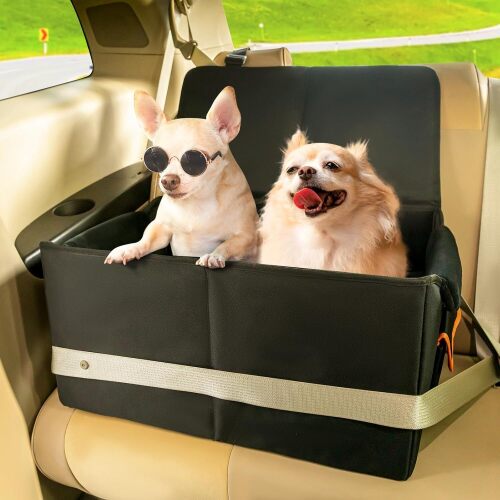 Elevated Dog Car Seat for Medium Sized Dog, Under 45 lbs - Lot 3085