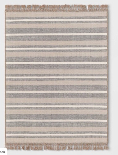 Beachside Stripe Outdoor Rug - Threshold designed with Studio McGee 5x7 - Lot 83