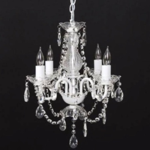  Acrylic Crystal Chandelier Ceiling Light Fixture for Dining, - Lot 302