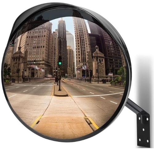 16 Inch Convex Security Mirror - Adjustable Acrylic Safety Mirror  - Lot 309