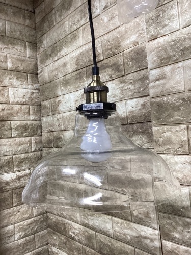 Vintage glass hanging light - Lot 147b
