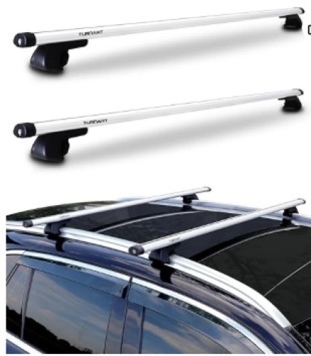 Turnart 54” Universal Car Roof Rack Crossbars Thick Aero Aluminum Cross Bars with Strong Cargo Load Capacity Fits Most Vehicles with Existing Raised Side Rails with Gap $109.99 - Lot 62