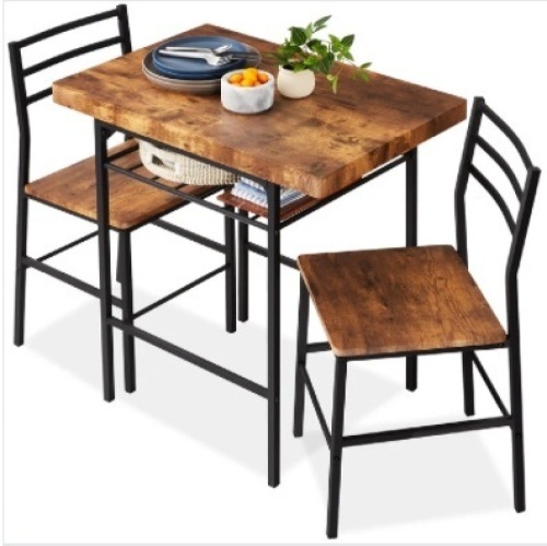 3-Piece Modern Square Dining Set w/ Storage Rack$363.99 - Lot 100